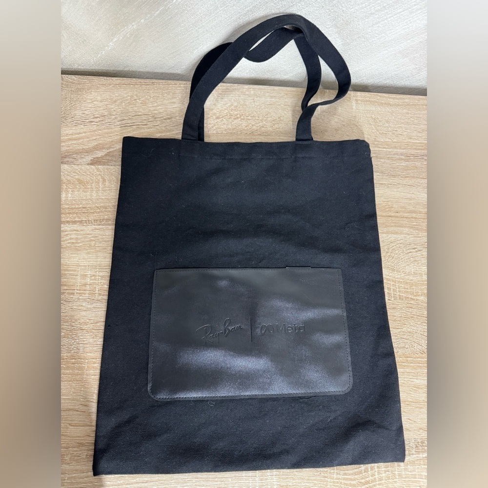 Black Canvas Tote Bag collaboration Ray-Ban and Meta - Picture 3 of 8